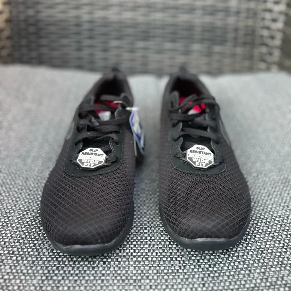 Work Relaxed Sketchers Ghenter SR 772 Black Non Slip Sneaker Womens 9 W Wide 39 - Picture 9 of 14